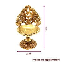 Brass Designing Diya/Vilakku for Home,Temple Pooja