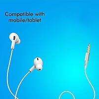 ZEBRONICS Zeb-Tulip Wired in Ear Earphone with Mic