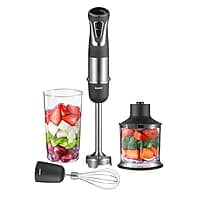 AGARO Marvel 800 Watts Hand Blender With Chopper, Jar & Whisker, 2 Variable Speed Modes & Speed Regulator