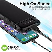 Portronics Power PRO 10K 10000 mAh,10w Slim Power Bank with Dual USB Output Port