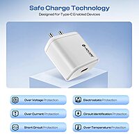 Lapcare Wall Charger LWC-615 – USB-A & USB-C Output  Up to 3A Combined  100-240V Universal Input  Built-in Protections  LED Indicator