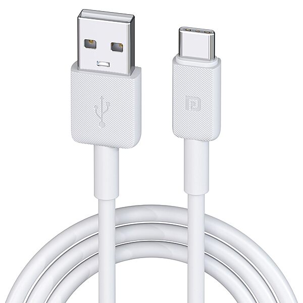 Portronics Konnect Link – Type-C Cable, 3A, 1M, White. Fast charging and data transfer, durable design, compatible with various devices, perfect for everyday use, reliable performance.