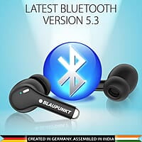 Blaupunkt Newly Launched Btw100 Xtreme Truly Wireless Bluetooth Earbuds I 99H Playtime* I Quad Mic I Crispr Enc Tech I Gaming Mode I Turbovolt Charging I Bt Version 5.3