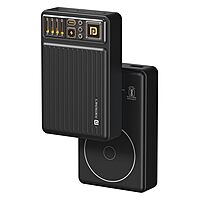 Portronics Mini 20K – 15W Wireless Magnetic 20000mAh Power Bank offers fast charging, sleek design, and portability. Perfect for on-the-go charging of your devices with magnetic alignment.