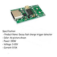 Type-C USB-C PD2.0 3.0 to DC USB Decoy Fast Charge Trigger Poll Detector Charging Module ZY12PDN Bare Board