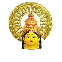 Laxmi Mukhota|Varalakshmi Idol Leaf Kireedom|Golden Arch Amman