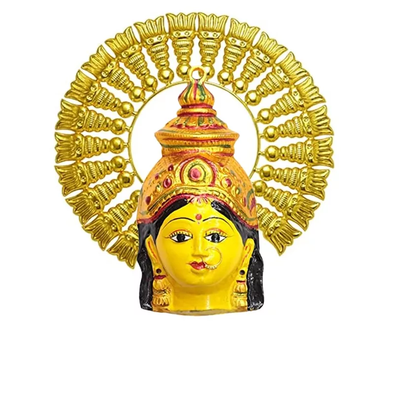 Laxmi Mukhota|Varalakshmi Idol Leaf Kireedom|Golden Arch Amman