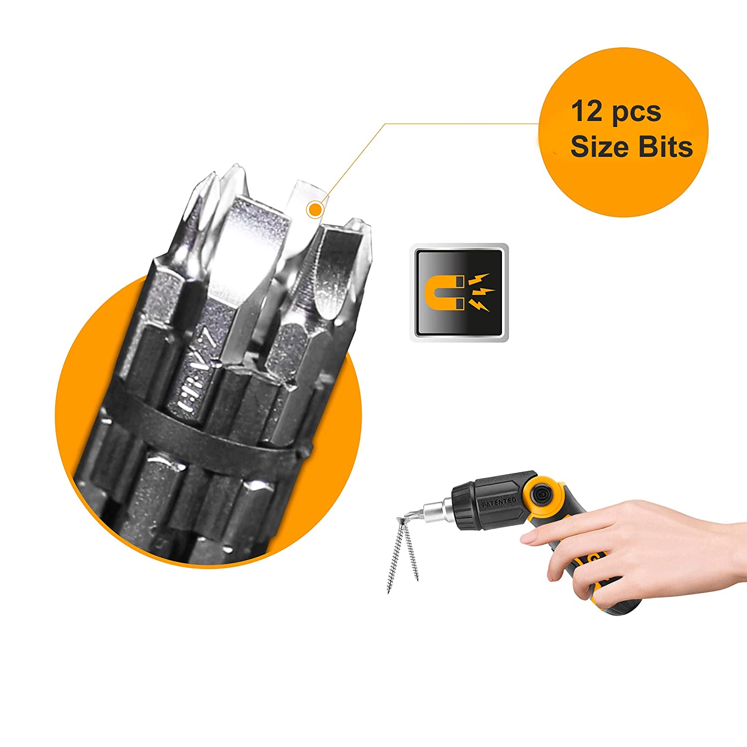 INGCO 13 In 1 Ratchet Screwdriver Set AKISD1208 INGCO 13 In 1 Ratchet Screwdriver Set AKISD1208