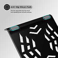 Portronics Hexa 5 Laptop Stand – Foldable, Adjustable Height, Portable