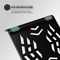 Portronics Hexa 5 Laptop Stand – Foldable, Adjustable Height, Portable