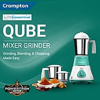 CROMPTON QUBE 3J 500W POWERTRON MOTOR MIXER GRINDER MOTOR VENT-X TECHNOLOGY