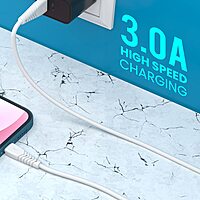 Portronics POR 1032 Konnect Core 2 Lightning Cable – 1m | 8 Pin | PVC | White