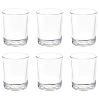 Treo by Milton Embassy Cool Glass Tumbler, Set of 6, 190 ml Each, Transparent |Serve Juices | Cold Drinks | Water | Cocktails | Mixed Drinks