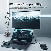 Portronics Toad 101 Wired Optical Mouse – 1200 DPI | USB Plug & Play | High Optical Tracking | 1.25m Cable | Black | PC & Laptop Use