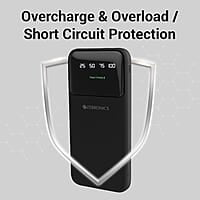 ZEBRONICS MW60 Power Bank, 10000 mAh, Rapid Charge, 20W Output, Outputs - Dual USB | Dual Type C | Lightning, Type C PD, LED Indicator, Built in I/O Cables