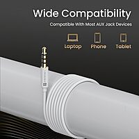 Portronics Conch Theta A In-Ear Earbuds – 3.5mm | On/Off/Volume Switch | White | 6 Months Warranty