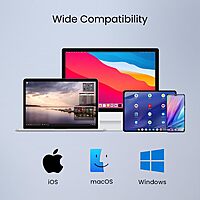 Portronics Bubble Dock Wireless Keyboard – Dual Connectivity 2.4GHz RF & Bluetooth 5.3 | Multi-Device Pairing | Built-in Tablet Holder | Rechargeable Battery