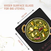 Crompton Instaserve 2000 W Induction Cooktop with 11 Feather Touch Buttons