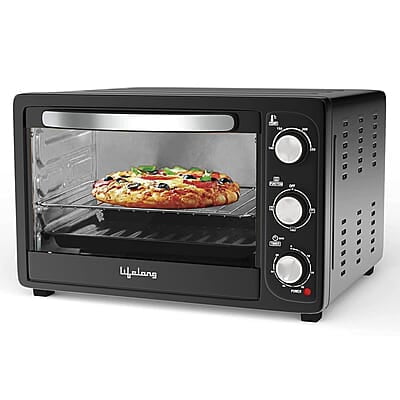 Lifelong OTG 23 Litre - Electric Oven Toaster Griller for Kitchen- 1380W, 3 Heating Mode, Temp & Time Control