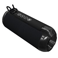 Lapcare Go Beat VI (LBS‑312): 10 W RMS portable Bluetooth speaker with dual 45 mm drivers, up to 10 hr playback, TWS stereo, AUX/USB/FM support & built‑in mic. 1‑yr warranty.