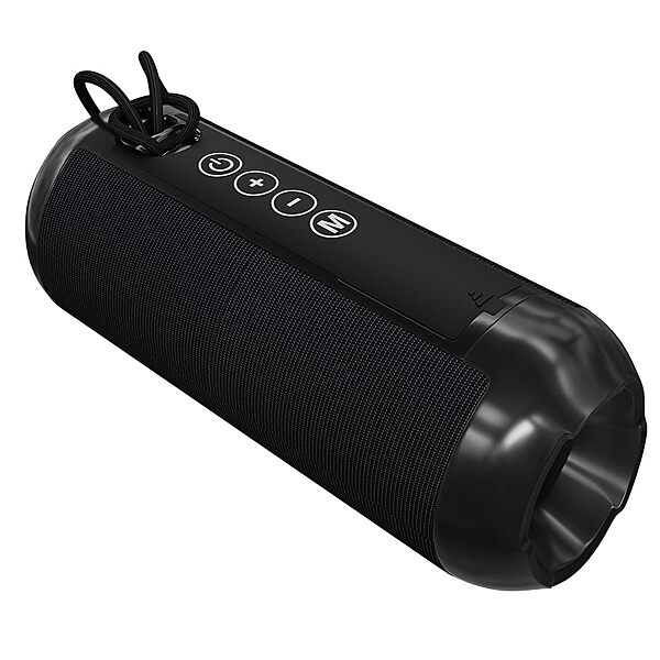 Lapcare Go Beat VI (LBS‑312): 10 W RMS portable Bluetooth speaker with dual 45 mm drivers, up to 10 hr playback, TWS stereo, AUX/USB/FM support & built‑in mic. 1‑yr warranty.