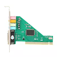 Live Tech PCI Sound Card 4.1 Channel enhances desktop audio with immersive sound quality. Perfect for gaming and music, it supports multiple speakers for a rich audio experience.