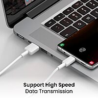 Portronics Konnect Link Micro USB Cable 3A Fast Charging 480Mbps Data Sync 1M White