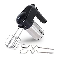AGARO Elegant Hand Mixer, 300 Watts, Stainless Steel, 6 Interchangeable Speed Settings