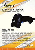 Techie USB Wired 2D Barcode Scanner – Quick & Accurate Scanning for Retail, Inventory & Logistics