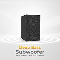 Just Corseca Sound Shack Plus Bluetooth Soundbar – Powerful Audio | Remote Control