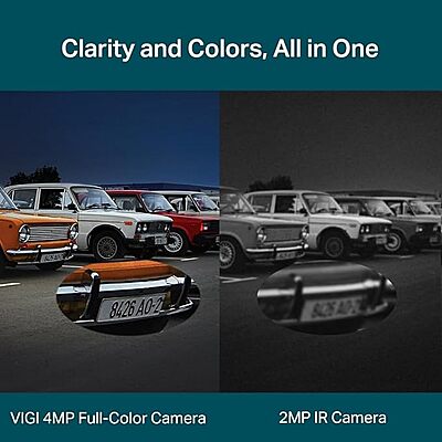 TP-Link 4MP Outdoor Full-Color Dual-Lens Varifocal Pan Tilt Network Camera (VIGI C540V)