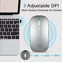 Open Box Zoook Blade / Rechargeable, 7 Color RGB, Silent Wireless Optical Mouse