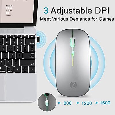 Open Box Zoook Blade / Rechargeable, 7 Color RGB, Silent Wireless Optical Mouse