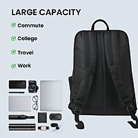 Portronics Byte Backpack – 15.6 Inch Laptop Backpack | Black | 1 Year Warranty