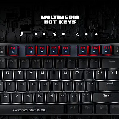 Cosmic Byte Pandora TKL Mechanical Keyboard CB-GK-26-Red