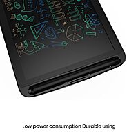 Portronics RuffPad 8.5E LCD Writing Pad – 8.5 Inch | Re-Writable Display | Safety Lock | Black