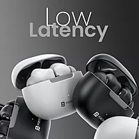 Portronics Harmonics Twins 32 TWS Earbuds – In‑Ear | Bluetooth 5.4 | HD Mic | Up to 30 Hr Playback | Touch Control | Low Latency | IPX5 Water Resistant | Type‑C Fast Charging (White)