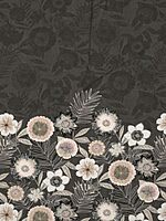 Modern Bloom Shadow Grey Elemental DDecor Bed Sheet