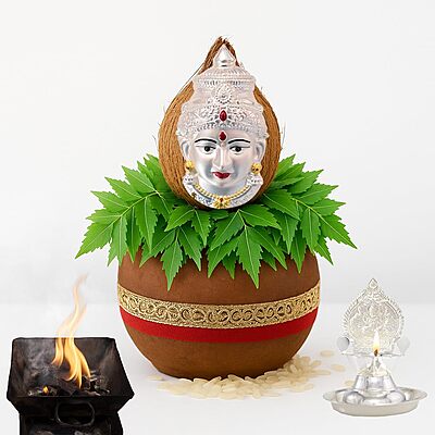 Silver Varalakshmi Face Silver Varalakshmi Face