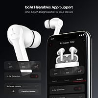 boAt Newly Launched Airdopes 300 Premium Truly Wireless in-Ear Earbuds with 4 Mics AI-ENx Spatial Audio, 50HRS Playtime, Multipoint Connection, ASAP Charge, Hearables App Support