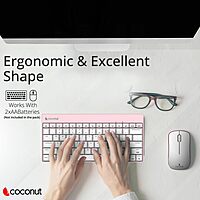 Coconut Mini Desire WK29+WM29 Combo (White, Grey Trim, Compact Design, Functional & Elegant, Perfect for Modern Decor, 1 Year Warranty)