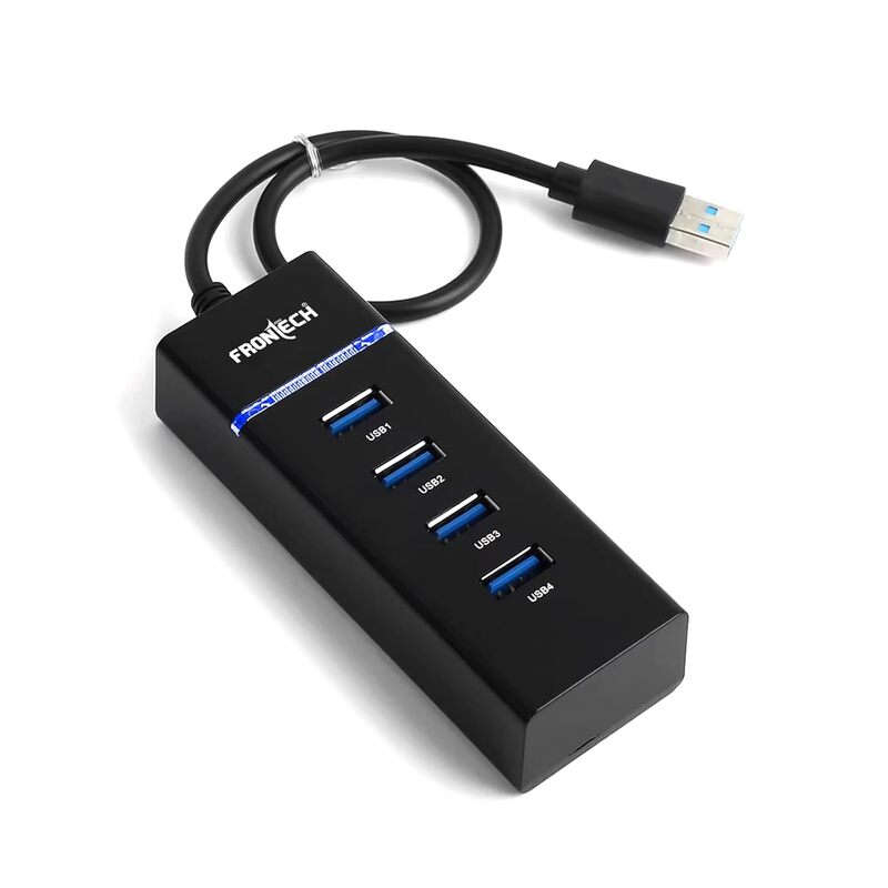 Frontech USB HUB NC-0017 features multiple high-speed USB ports, compact design, and plug-and-play ease for expanding device connectivity.
