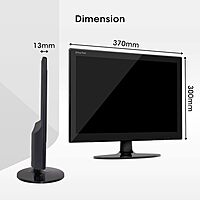 Zebronics Zeb-V16HD 15.4" HD Monitor features HDMI and VGA inputs, delivering vibrant visuals and versatile connectivity for your devices. Perfect for home or office use, compact and stylish.