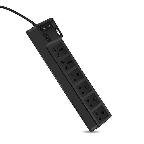 Frontech FT-0867 Surge Guard Power Strip – Durable Multi-Outlet Protection for Home & Office