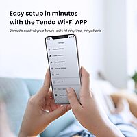 Tenda MW3 Whole Home Mesh WiFi System, Dual Band AC1200 Mbps Router Replacement for Smart Home (White, Pack of 2) Tenda MW3 Whole Home Mesh WiFi System, Dual Band AC1200 Mbps Router Replacement for Smart Home (White, Pack of 2)