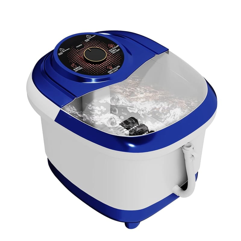 Lifelong Foot Spa Machine: Pedicure, Foot Spa, Massager - Relaxing Heat & Bubbles for Ultimate Foot Massage at Home – 12 Massage Rollers