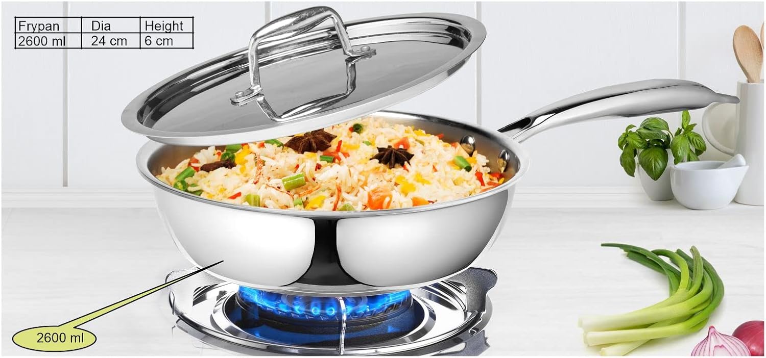 Signora Ware Fry Pan With Lid 2600 ML (24 CM)