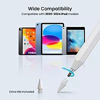 Portronics Glide Stylus Pencil – iPad Compatible, provides precision, smooth writing. Ideal for artists, note-takers, sleek design, long battery life.