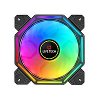 Live Tech Mystic RGB Fan! Featuring customizable ARGB lighting, it enhances your setup while ensuring optimal airflow for peak performance. Upgrade your rig today!