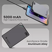 Portronics Boosty 5K – A compact 5000mAh power bank with 15W magnetic wireless charging. Perfect for on-the-go charging, it ensures your devices stay powered without the hassle of cables.